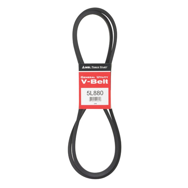 Mbl Mitsuboshi FHP General Utility V-Belt 0.63 in. W X 88 in. L For Fractional Horsepower Motors 5L880A - main